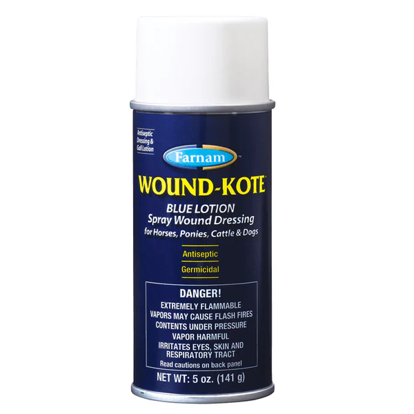 Farnam 30401 Wound-Kote™ Blue Lotion Spray Wound Dressing Aerosol, 5