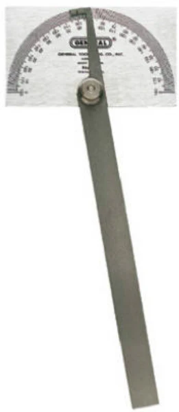 General Tools 17 Adjustable Square Head Protractor, 6", Steel