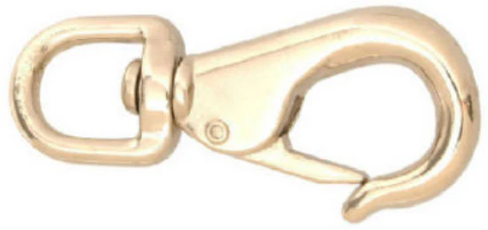 Campbell T7610832 Round Eye Swivel Quick Snap, 1", Nickel Plated
