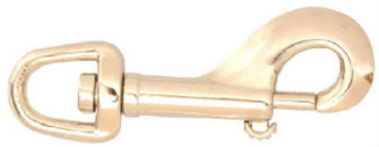 Campbell T7615412 Swivel Round Eye Bolt Snap, 3/4'', Nickel Plated