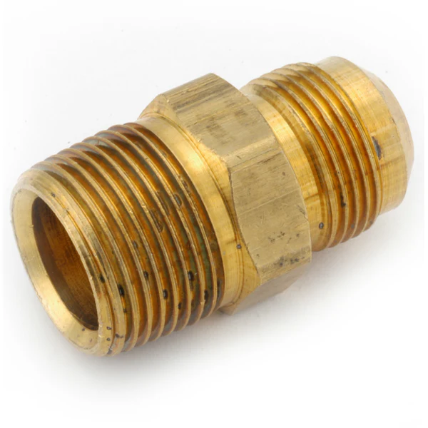 Anderson Metals 54748-1508 Gas Fitting Adapter, 15/16" Flare x 1/2" MP