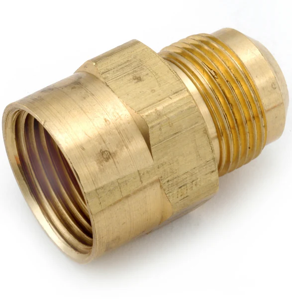 Anderson Metals 54746-1508 Gas Fitting Adapter, 15/16" Flare x 1/2" FP