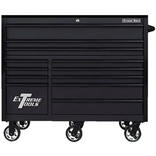 Extreme Tools RX Series 55in W x 25in D 12-Drawer Roller Cabinet 150 lb Slides