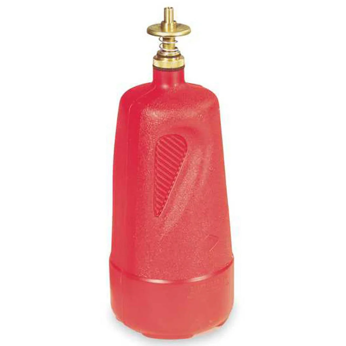 Justrite 14010 Dispenser Bottle, 4" Diameter x 10-1/2" H, 1 Quart Capacity, Red