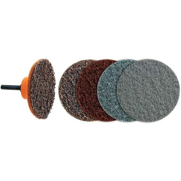 WALTER Surface Technologies - 3" Disc Diam, Aluminum Oxide Quick Change Disc - Type R Attaching System, Nonwoven, Coarse Grade, 28,000 RPM, 04-G¶Twist Blendex Series