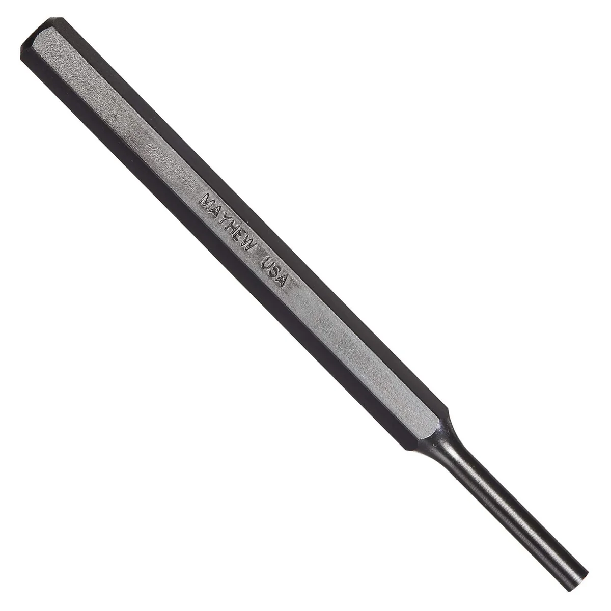 Mayhew Tools 21245 Metric Pin Punch, 5 mm x 5-3/8", Black Oxide Finish
