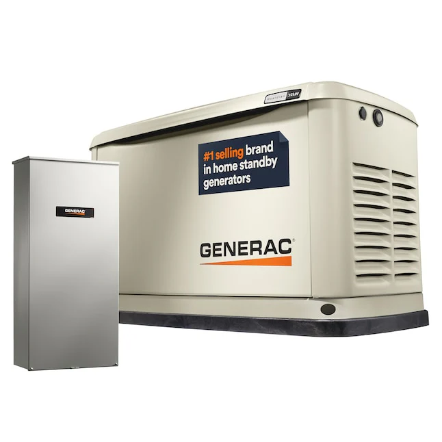 Generac 7043 Guardian 22kW Home Standby Generator – Air-Cooled, 200-Amp Transfer Switch, Smart Controls, Whole House Backup