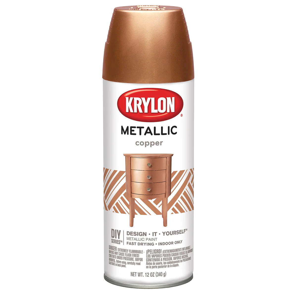 Krylon K02203 General Purpose Spray Paint, Metallic Copper, 12 Ounces (Pack of 1)
