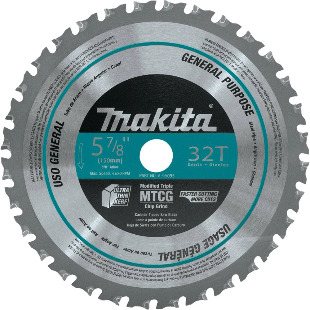 5-7/8 in. 32T Metal/General Purpose Carbide-Tipped Saw Blade