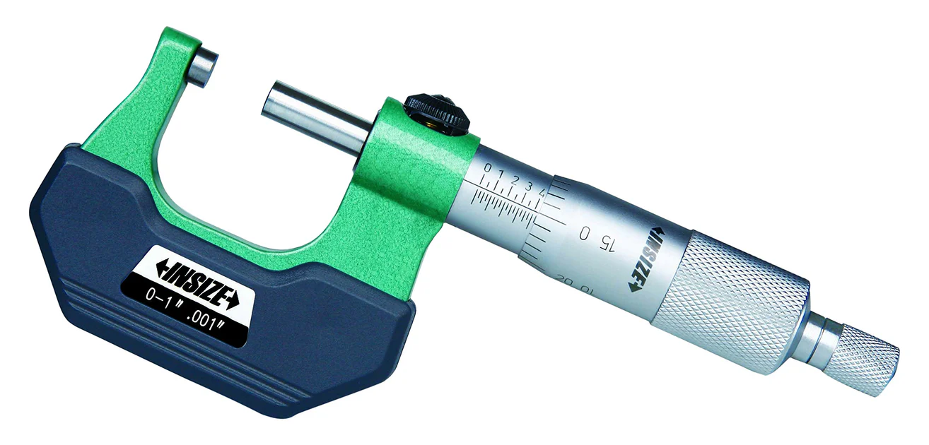 INSIZE 3236-1B Outside Micrometer for Left and Right Hand, 0" - 1", Graduation 0.001"