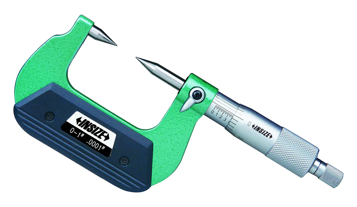 INSIZE 3230-1B Point Micrometer, 0-1", Graduation 0.0001", Type B