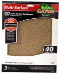 Gator 4444 Multi-Purpose Sanding Sheet, Assorted Grit, 9" x 11"