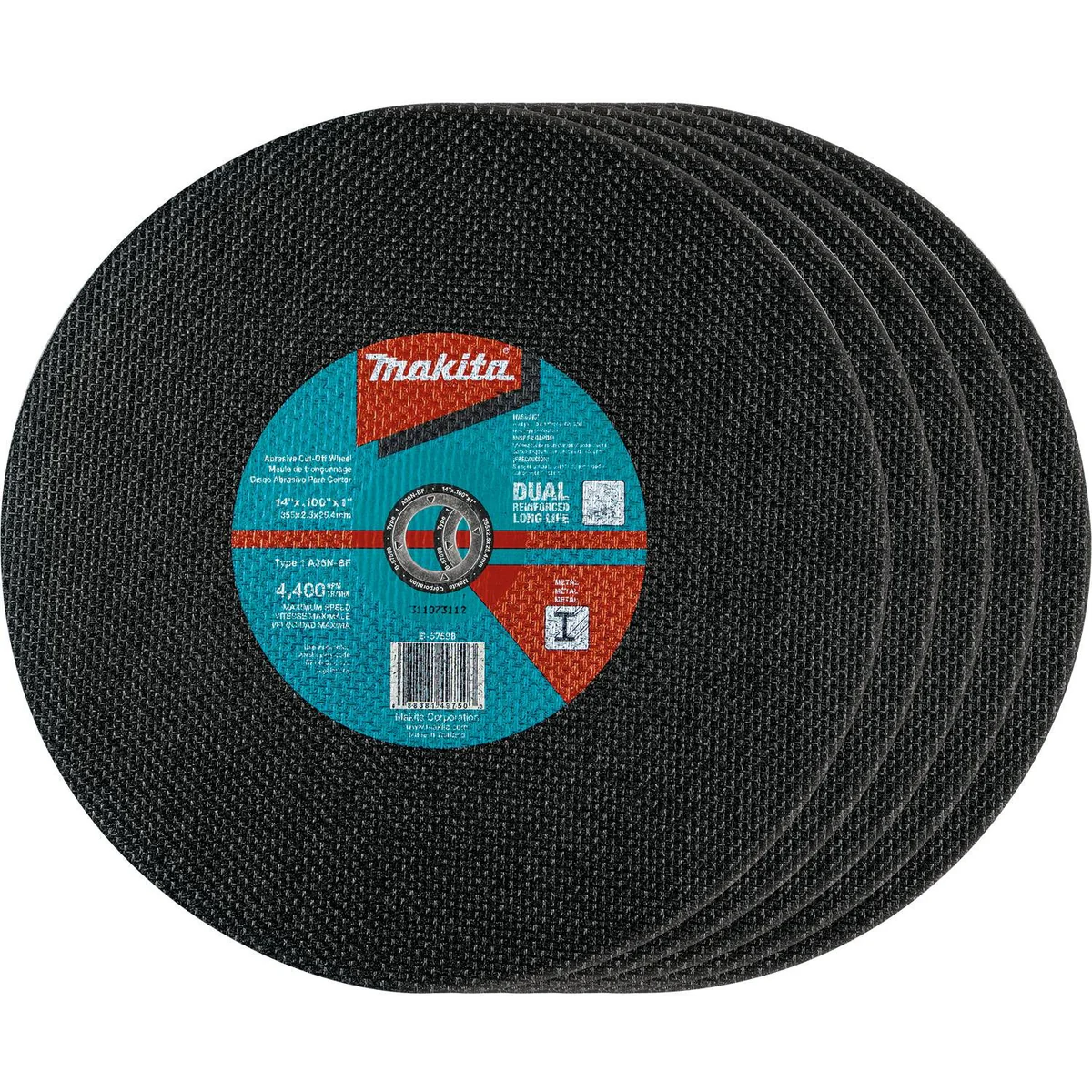 14" x 1" x 3/32" Abrasive Cut-Off Wheel, 5/pk