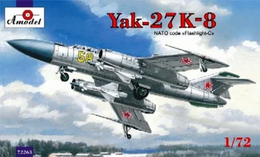Yak-27K-8 NATO Code 'Flashlight-C' Soviet Interceptor Aircraft 1/72 A-Model