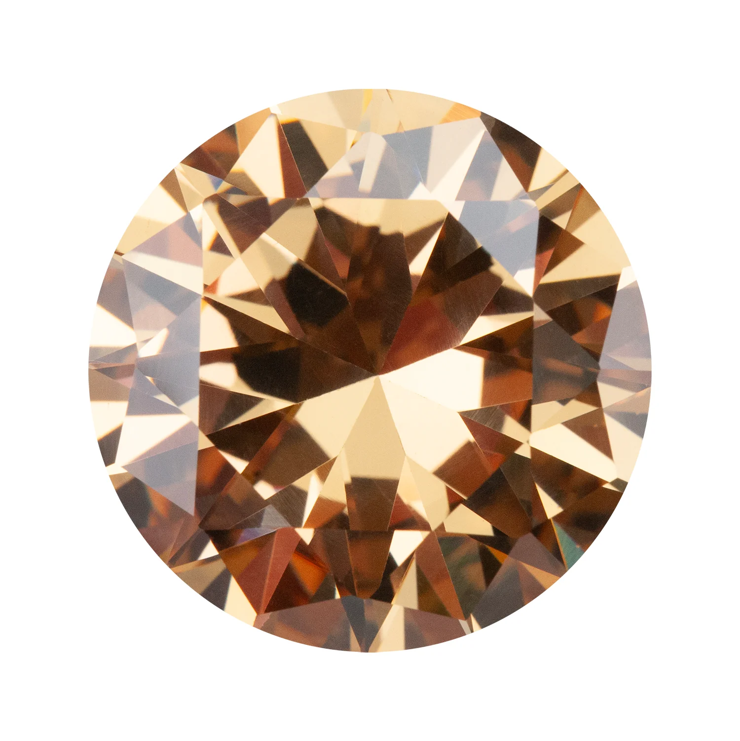 Cubic Zirconia - Champagne - Round