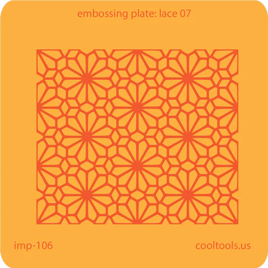 Jewelry Embossing Plate - Lace 07