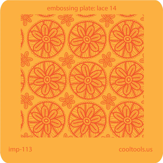 Jewelry Embossing Plate - Lace 14
