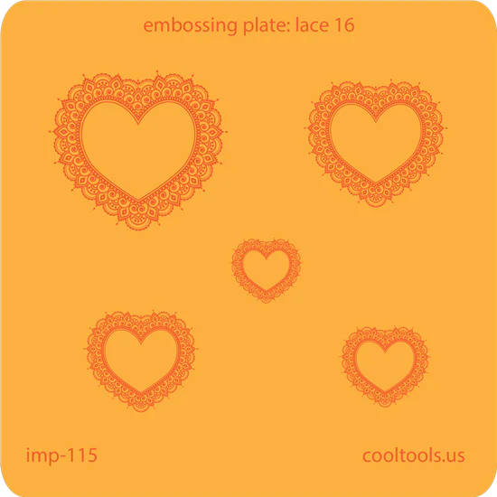 Jewelry Embossing Plate - Lace 16