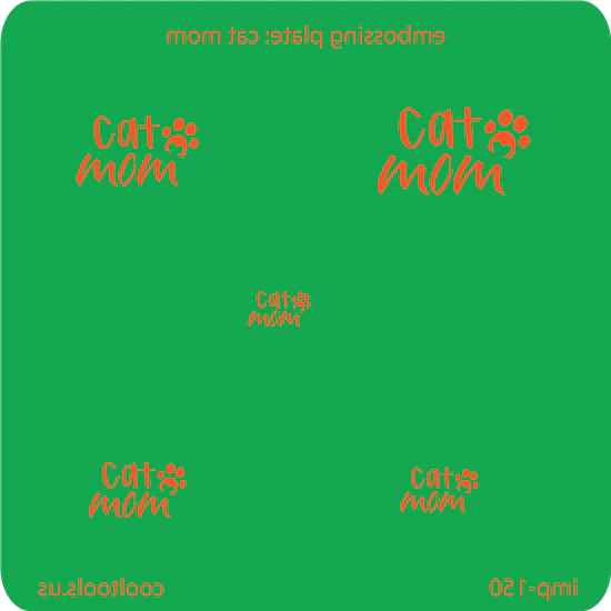 Jewelry Embossing Plate - Cat Mom