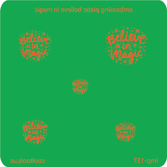 Jewelry Embossing Plate - Believe in Magic