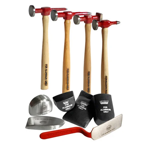 Keysco 10pc Hammer & Dolly Kit For Aluminum Repair - 55300