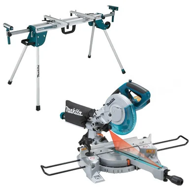 Makita LS0815FLWST 216mm Slide Compound Mitre Saw and Stand