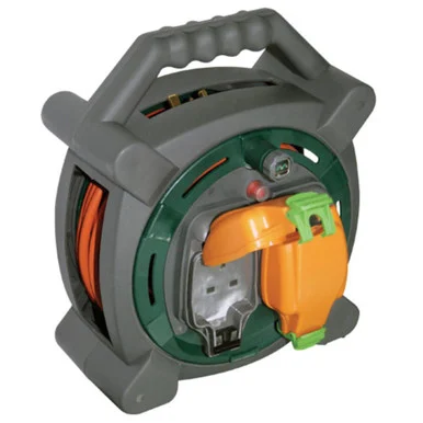 Masterplug Outdoor Power 13A Case Reel With 2 Waterproof Sockets 20m