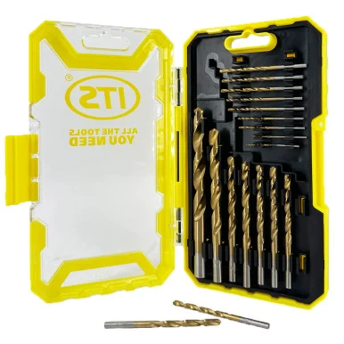 ITS 18 Piece Titanium Coated HSS Drill Bit Set