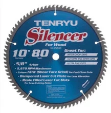 Tenryu Blade - 10" 80 Tooth 5/8" Arbor 5870 RPM (SL-25580)
