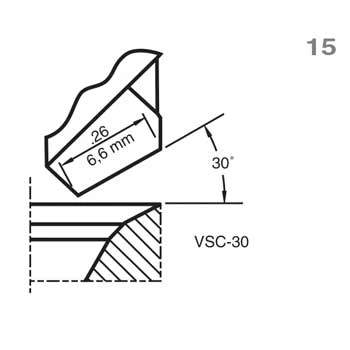 30 degree VSC Standard Valve Seat Cutter | VSC-30