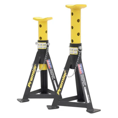 Sealey Axle Stands 3 Tonne Capacity per Stand Yellow (Pair)