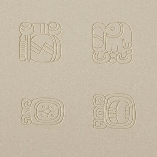Jewelry Artist Elements - Texture - Maya Hieroglyphs - Calendar Large Fineline