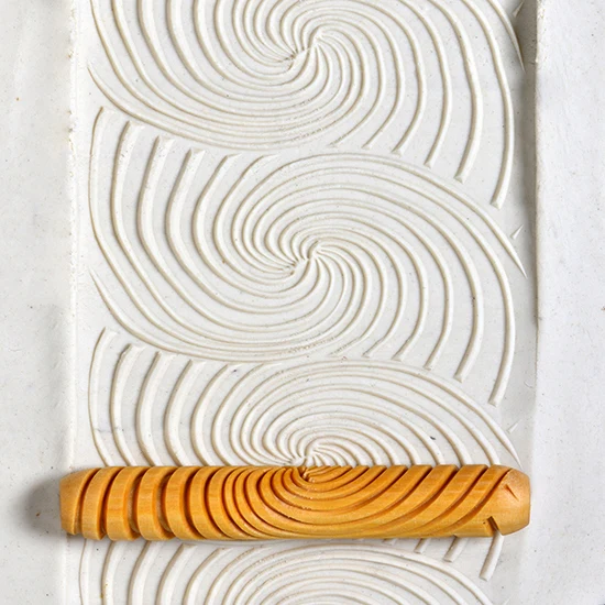 Wooden Hand Roller - Galactic Spiral