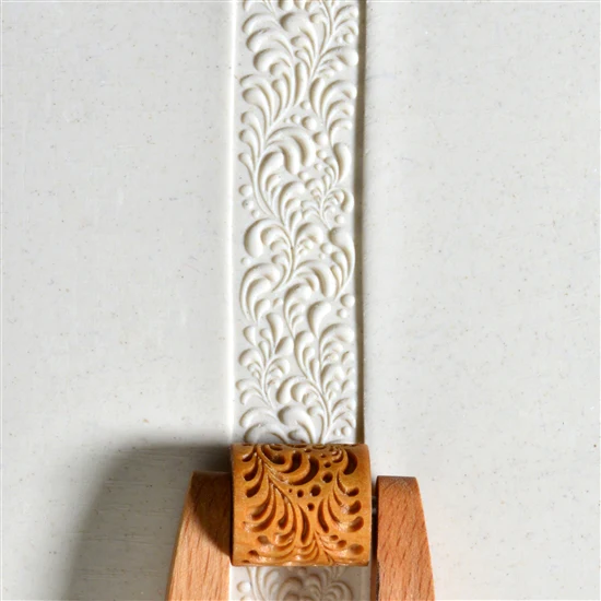 Wooden Mini Roller - Funky Floral 20mm