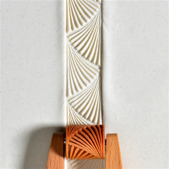 Wooden Mini Roller - Deco ZigZag 20mm
