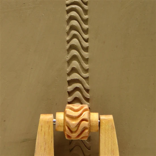 Wooden Mini Roller - Zebra Lines 10mm