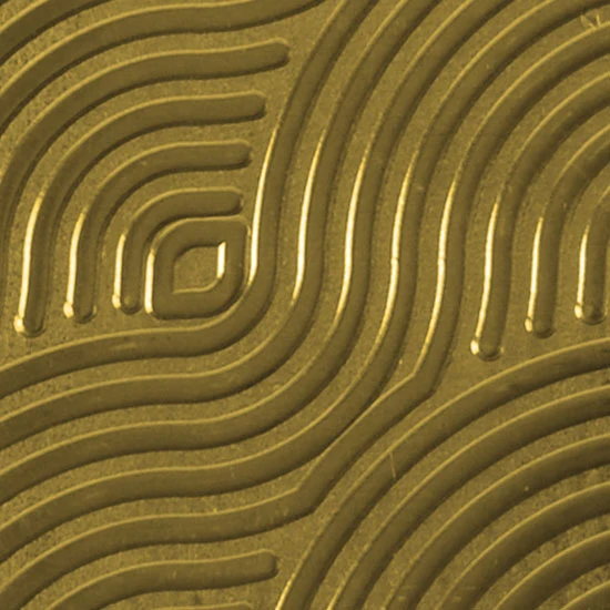 Textured Metal - Groovy - Brass 22 gauge