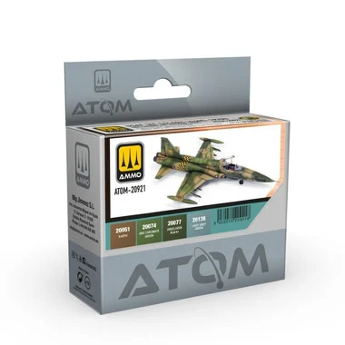 Atom: USAF TAC 1960s-70s/Vietnam Era Acrylic Paint Set (4 Colors) 20ml Bottles AMMO by Mig Jimenez