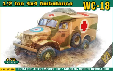 WC18 1/2-Ton 4x4 Ambulance Truck 1/72 Ace Models