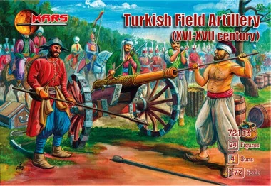 XVI-XVII Century Turkish Field Artillery (24 w/4 guns) 1/72 Mars Figures