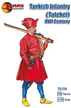 XVII Century Turkish Infantry (Tufekei) (48) 1/72 Mars Figures