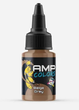 Pro Acryl AMP Colors: Beige Grey Acrylic Paint 22ml Bottle Monument Hobbies