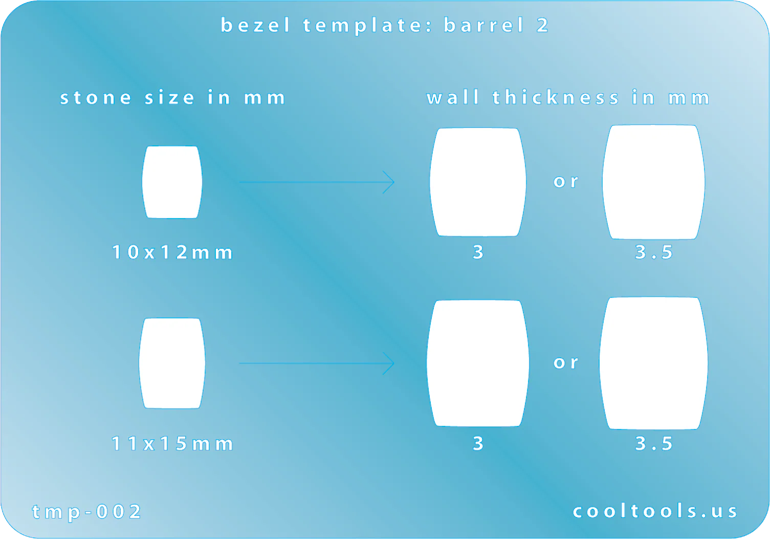 Bezel Template - Barrel 2