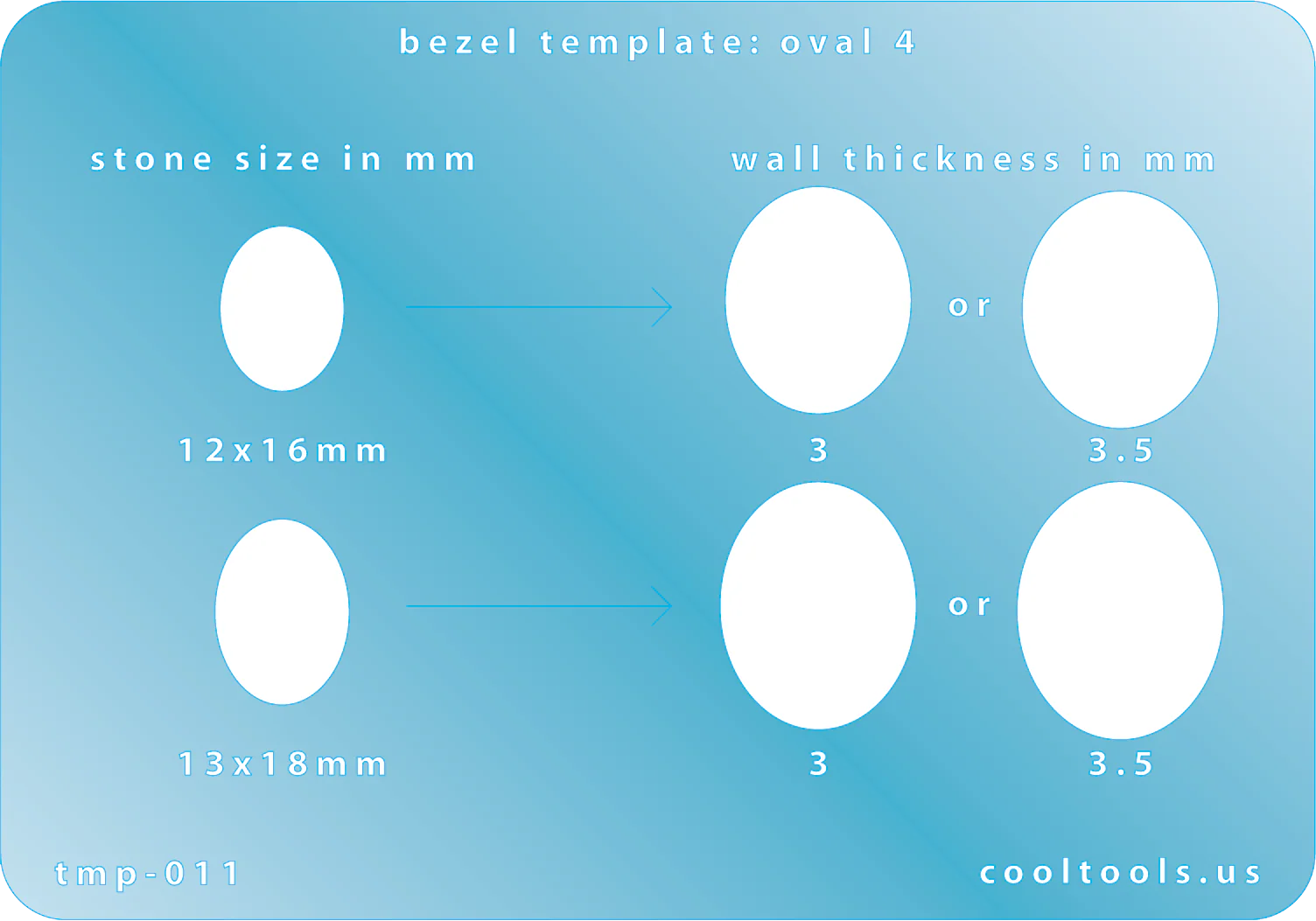 Bezel Template - Oval 4